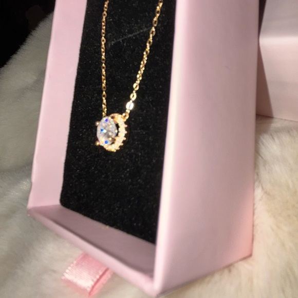 2ct Moissanite Solitaire Necklace - Picture 4 of 9